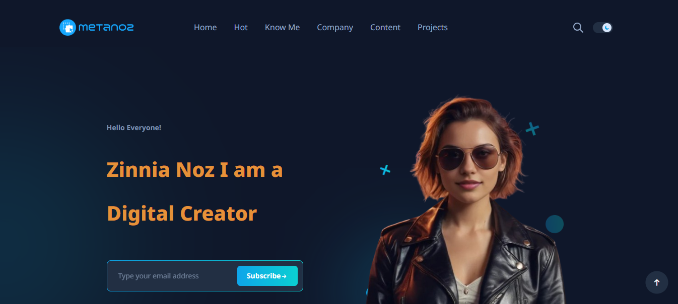 Metanoz - Personal Portfolio Website