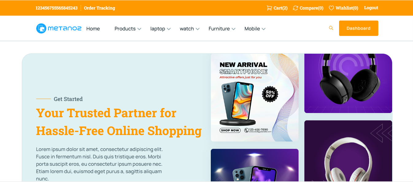 Metanoz - Multipurpose Ecommerce Shopping Platform